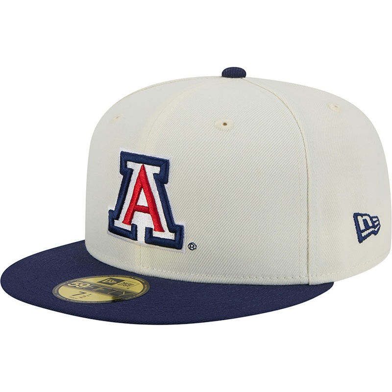 NCAA Arizona Wildcats New Era Two-Tone Chrome OTC 59FIFTY Fitted Hat – Chrome