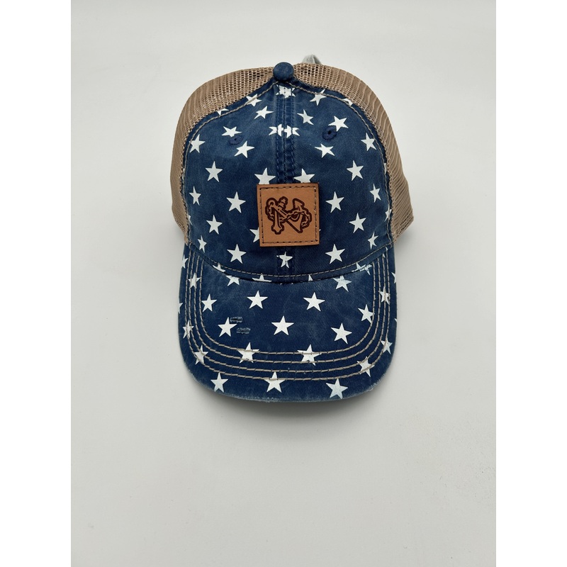 Norfolk Tides Stars Leather Patch Hat
