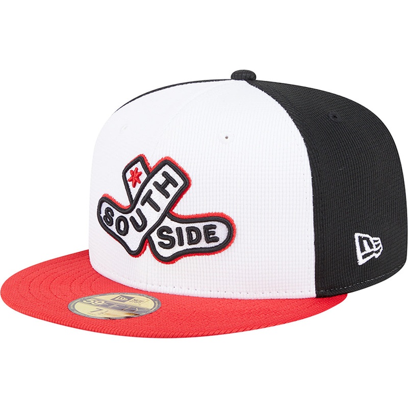 MLB Chicago White Sox New Era 2025 City Connect Batting Practice 59FIFTY Fitted Hat – White