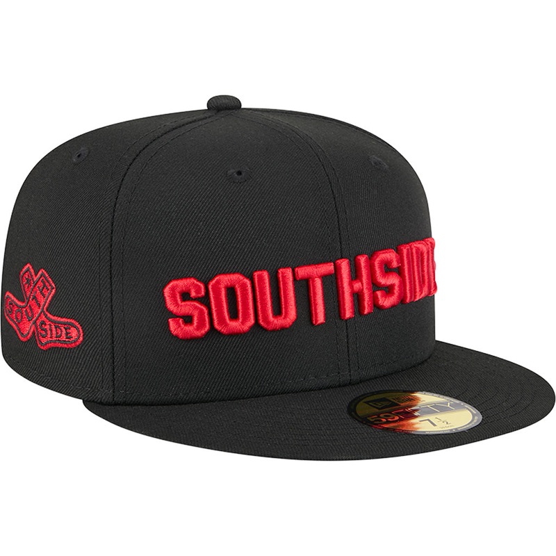 MLB Chicago White Sox New Era 2025 City Connect Fan Pack 59FIFTY Fitted Hat – Black