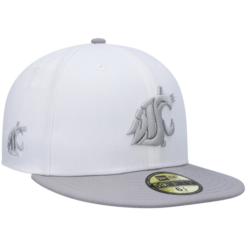 New Era Washington State Cougars  White/Gray Neutral Apricot 59FIFTY Fitted Hat