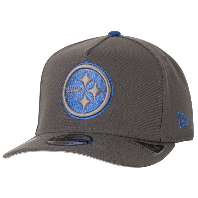 NFL Pittsburgh Steelers New Era Azurite 9FIFTY A-Frame Snapback Hat – Graphite