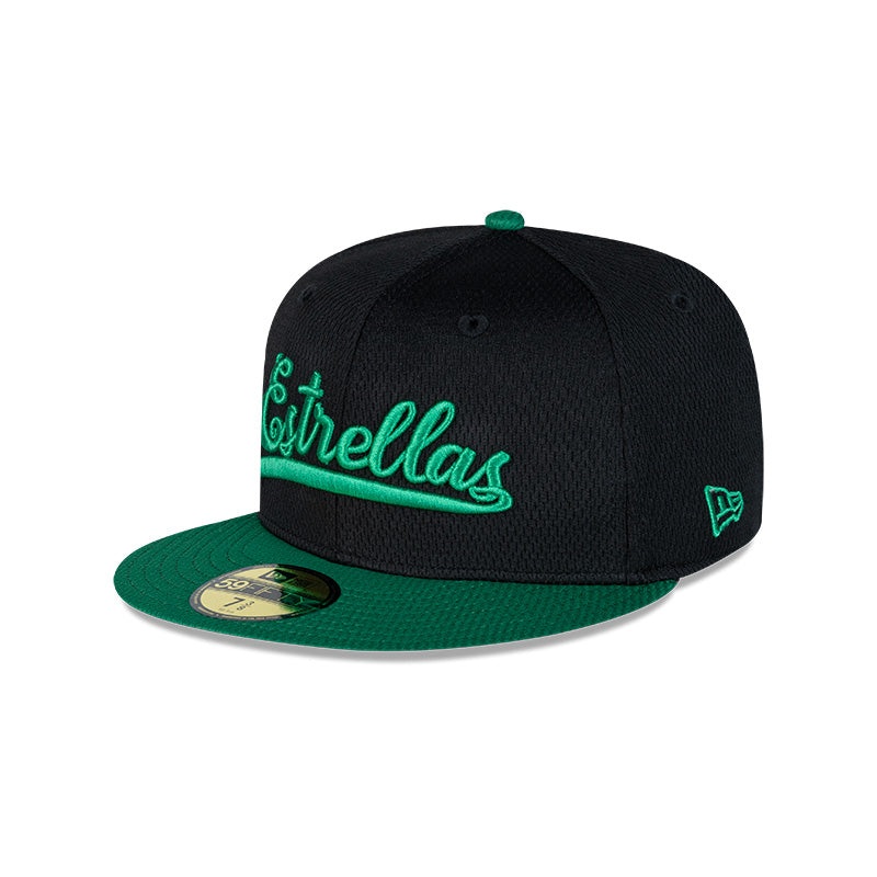 Estrellas Orientales New Era 59FIFTY Fitted Hat – Black/Kelly Green
