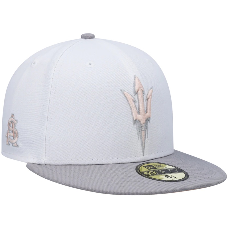 New Era Arizona State Sun Devils White/Gray Neutral Apricot 59FIFTY Fitted Hat