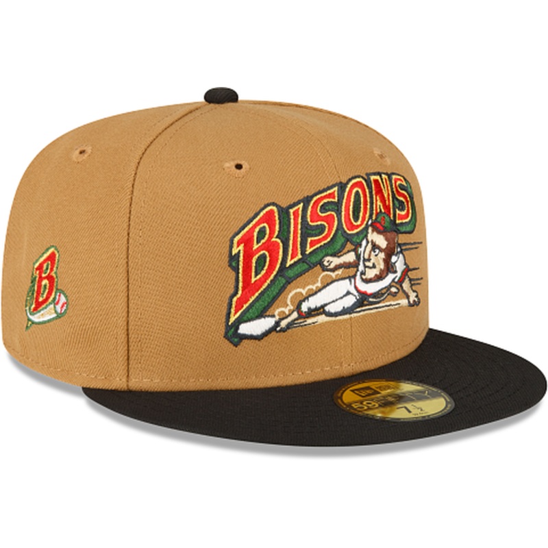 New Era Buffalo Bisons Wheat 2022 59FIFTY Fitted Hat