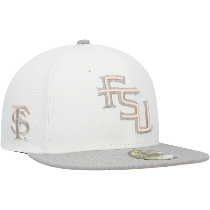 New Era Florida State Seminoles White/Gray Neutral Apricot 59FIFTY Fitted Hat