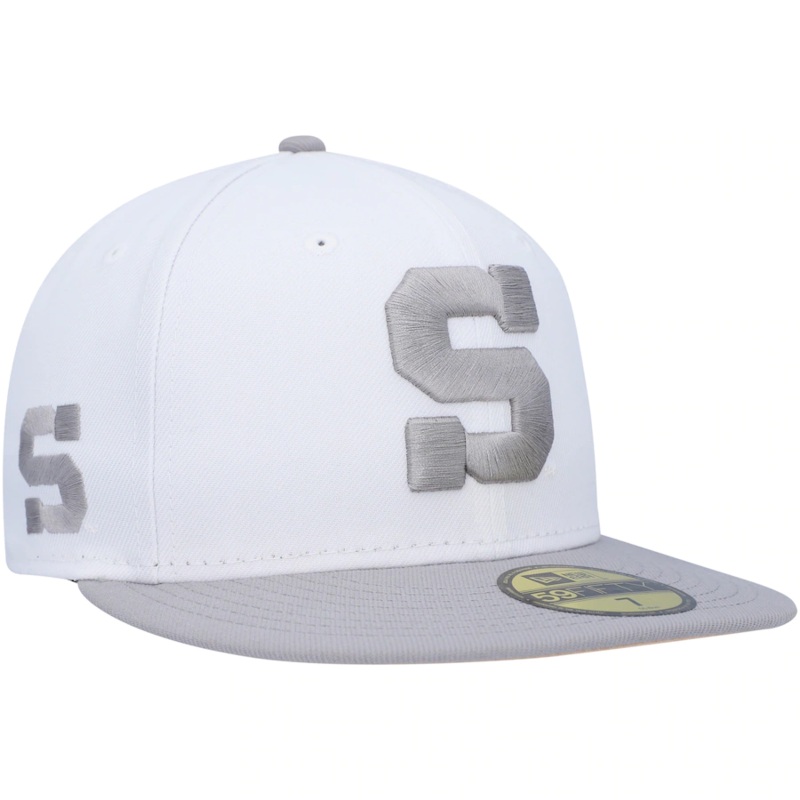 New Era Penn State Nittany Lions White/Gray Neutral Apricot 59FIFTY Fitted Hat