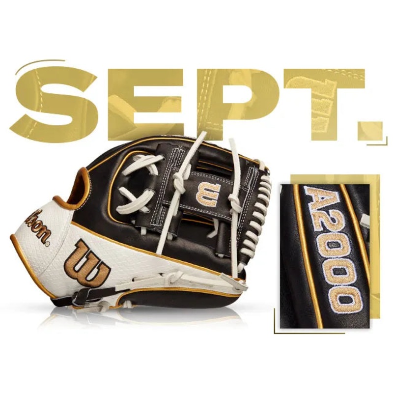 Wilson A200 1786 GOTM SEPT 2021 BLK WHT GOLD