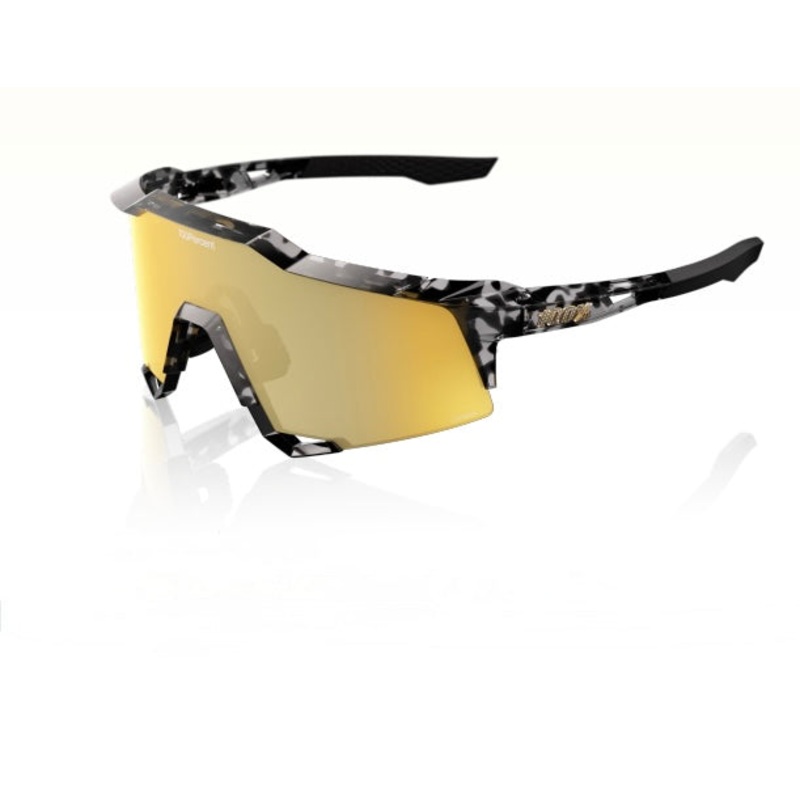 100% SPEEDCRAFT Money Mike  Polished Black Tortoise – HiPER 24K Gold Mirror Lens – 61007-00001