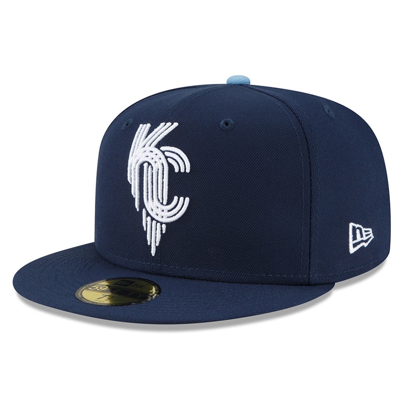 MLB Kansas City Royals New Era City Connect 59FIFTY Fitted Hat – Navy