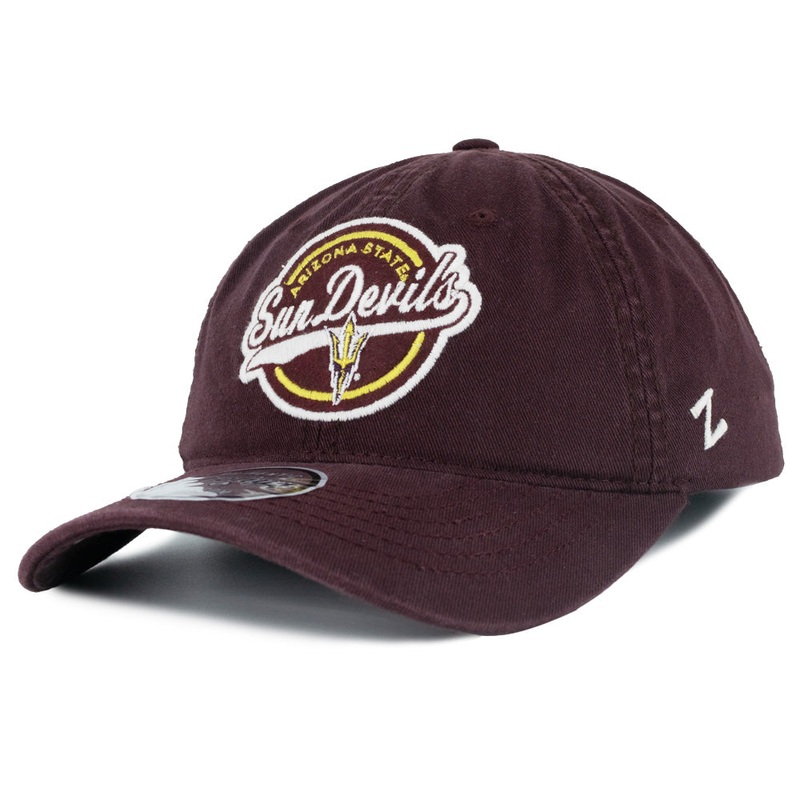 NCAA Arizona State Sun Devils Zephyr Upswing Scholarship Adjustable Hat – Maroon