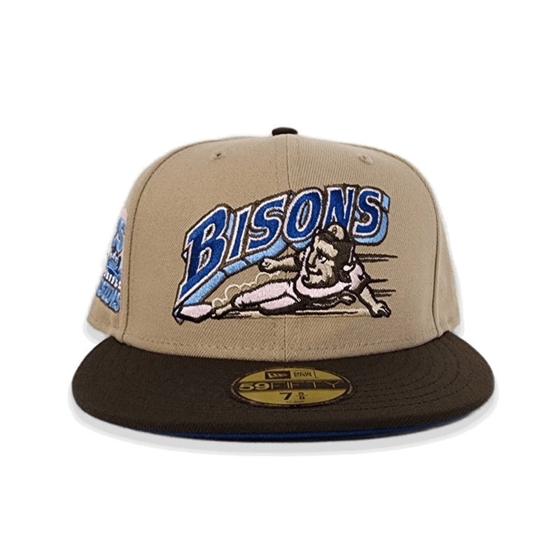 New Era Buffalo Bisons Tan/Brown 25th Years 59FIFTY Fitted Hat