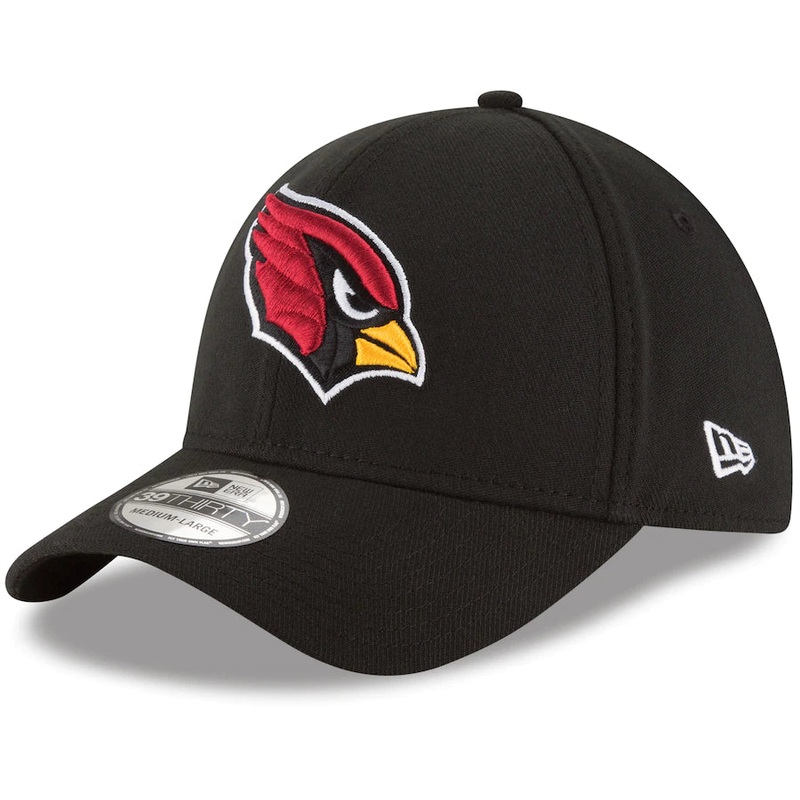 NFL Arizona Cardinals New Era Team Classic 39THIRTY Flex Fit Hat – Black