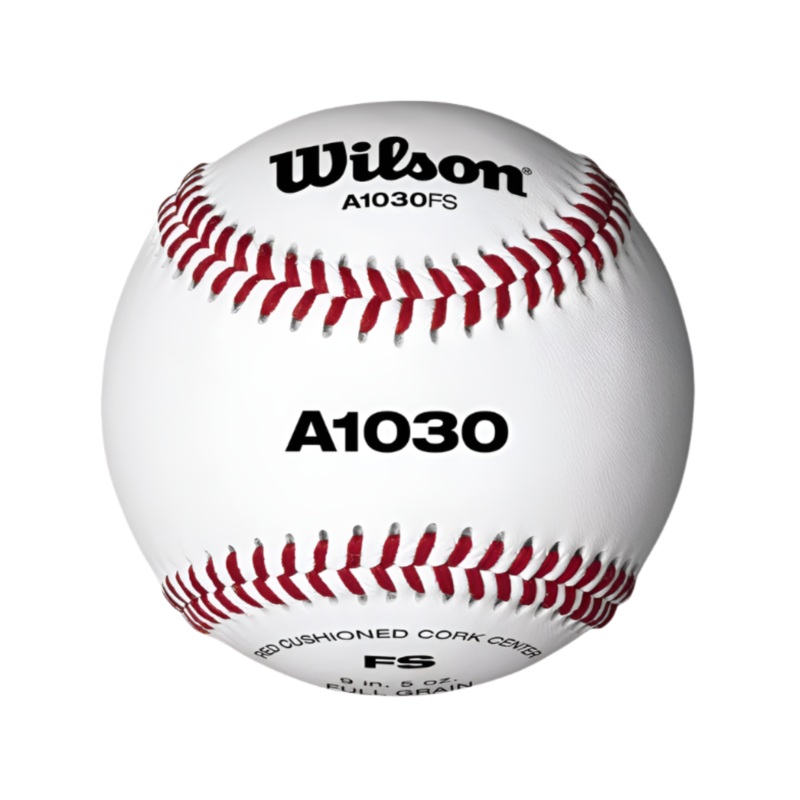 Wilson A1030 Baseball Flat Seam (Dozen)  White