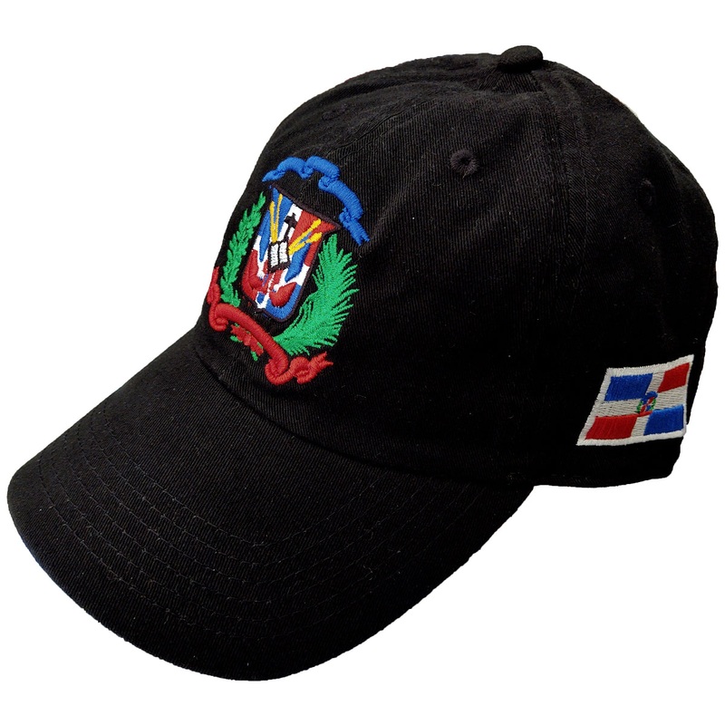 Escudo Republica Dominicana – Dominican Shield Black Full Color Dad Hat