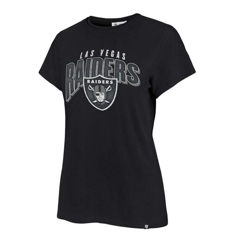 NFL Las Vegas Raiders Women’s ’47 Treasure Frankie T-Shirt – Black