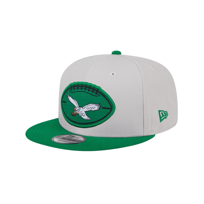 Philadelphia Eagles New Era NFL 24 Sideline Historic 9FIFTY Snapback Hat – Stone