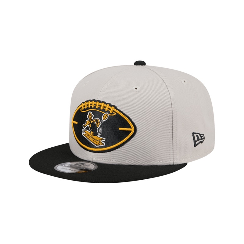 Pittsburgh Steelers New Era NFL 24 Sideline Historic 9FIFTY Snapback Hat – Stone