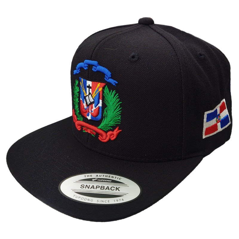 Escudo Republica Dominicana – Dominican Snapback Black – Full Color Hat