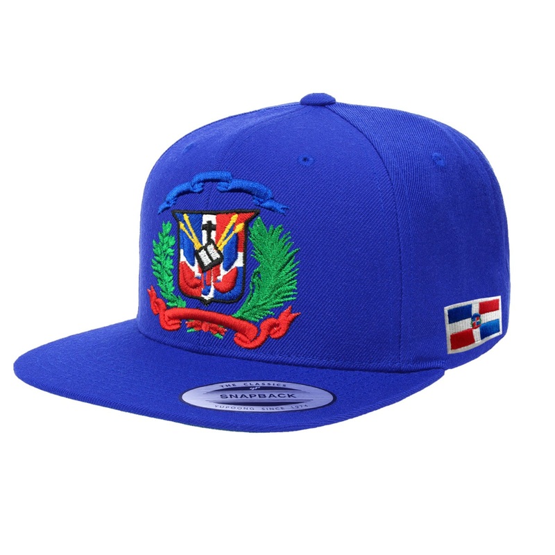 Escudo Republica Dominicana – Dominican Snapback Royal – Full Color Hat