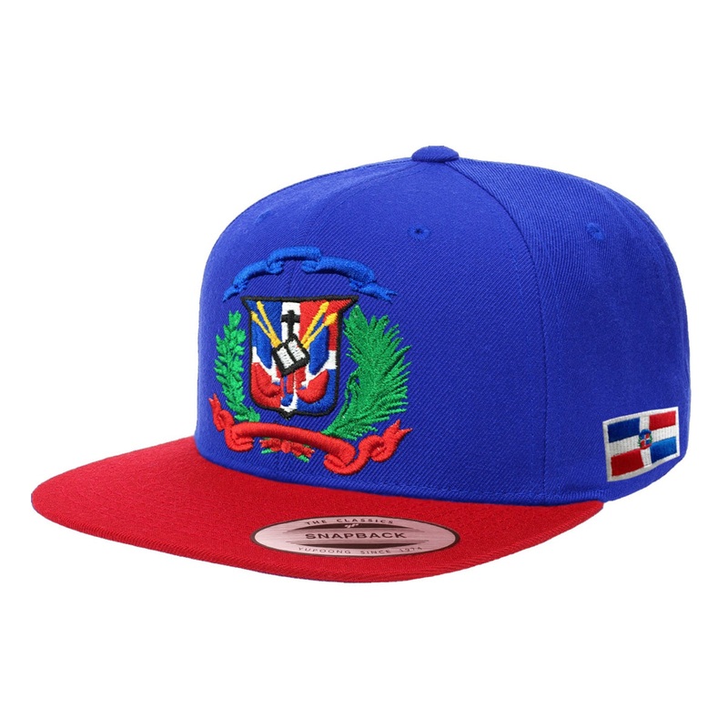 Escudo Republica Dominicana – Dominican Snapback Royal – Red / Full Color Hat