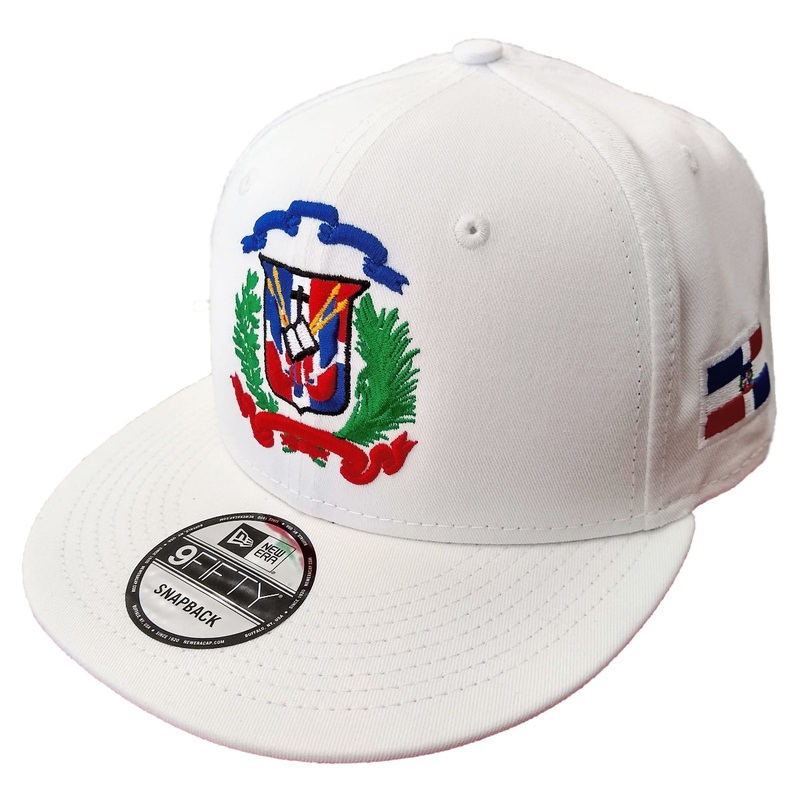 Escudo Republica Dominicana – Dominican Snapback White – Full Color Hat
