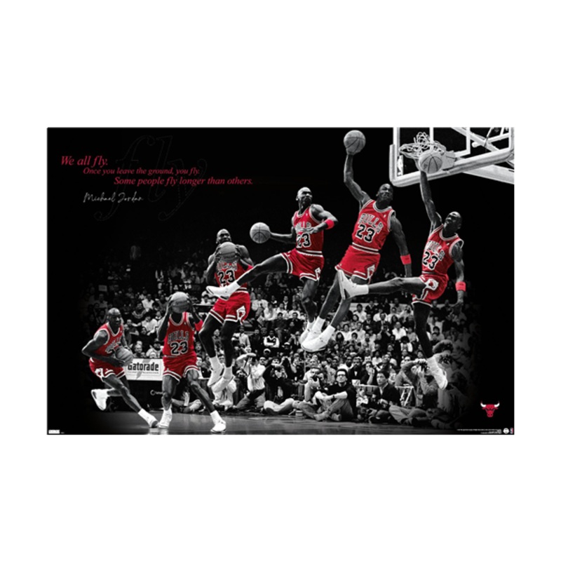 NBA Chicago Bulls Michael Jordan Trends Fly Wall Poster