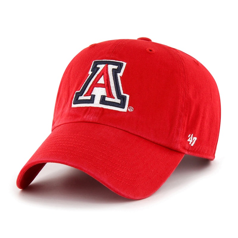 NCAA Arizona Wildcats ’47 Primary Logo Clean Up Adjustable Hat – Red