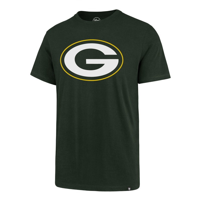 NFL Green Bay Packers ’47 Logo Imprint Super Rival T-Shirt – Green