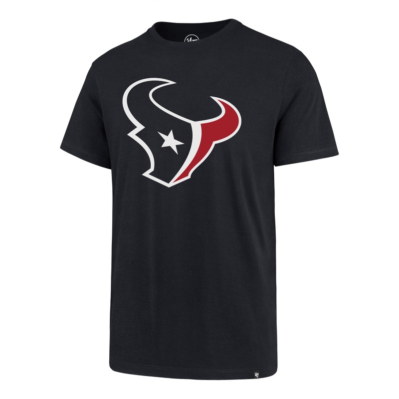 NFL Houston Texans ’47 Logo Imprint Super Rival T-Shirt – Navy