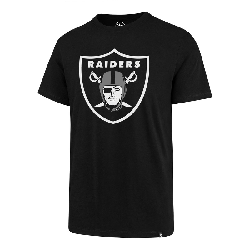 NFL Las Vegas Raiders ’47 Logo Imprint Super Rival T-Shirt – Black