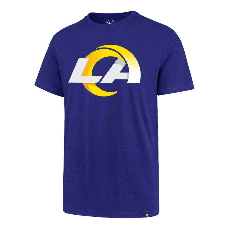 NFL Los Angeles Rams ’47 Logo Imprint Super Rival T-Shirt – Blue