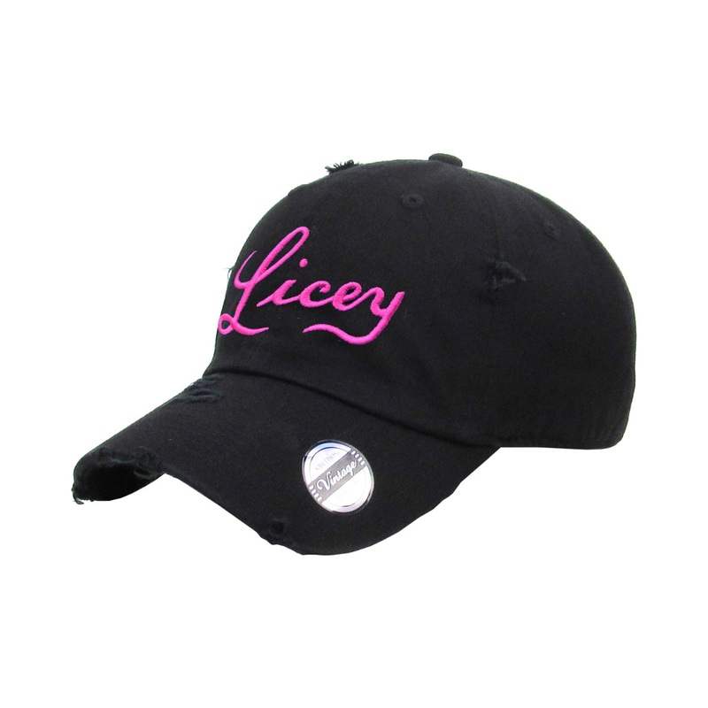 Tigres del Licey Vintage Black Hat – Pink Logo
