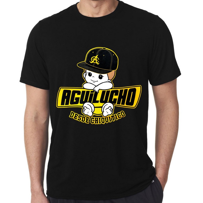Aguilas Cibaeas Aguilucho desde chiquitico ADULT Black T-Shirt