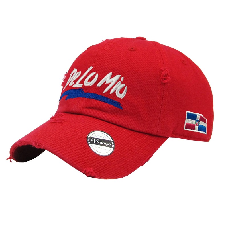 “De lo mio” embroidered  logo Dominican Vintage Hat