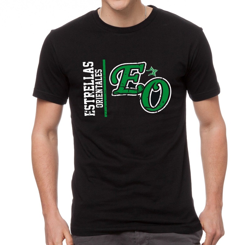 Dominican Baseball Team – Estrellas Orientales Vintage Design Black T-Shirts