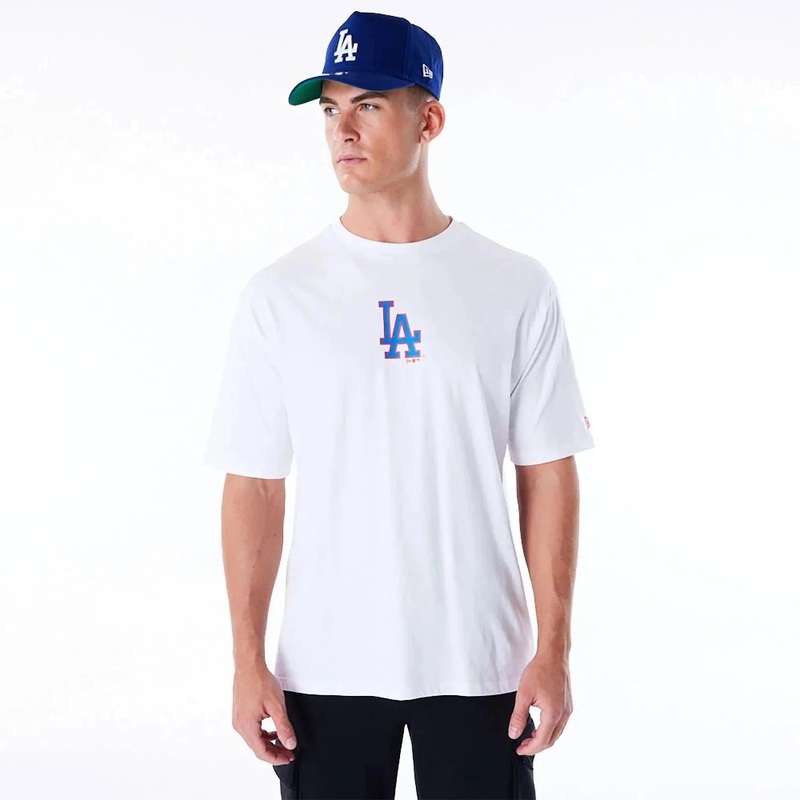 Los Angeles Dodgers New Era MLB 81 World Series Oversized T-Shirt – White