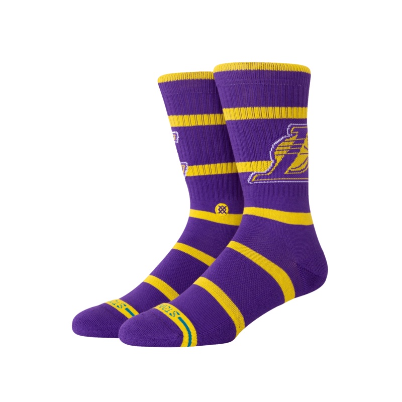 Los Angeles Lakers Stance NBA Team Prep Crew Socks