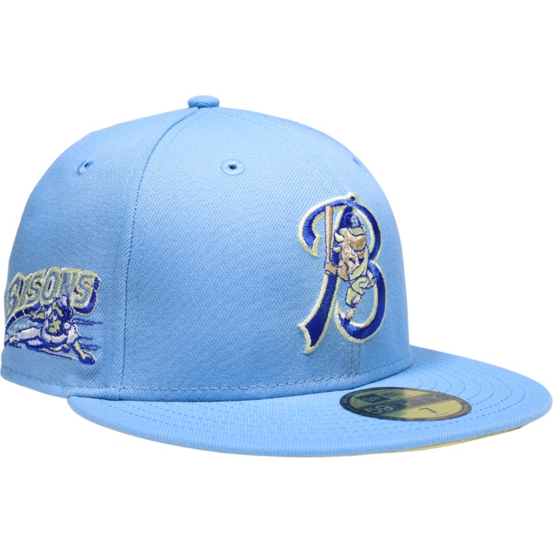 New Era Buffalo Bisons Baby Blue/ Birdseye Blue Soft Yellow UV 59FIFTY Fitted Hat