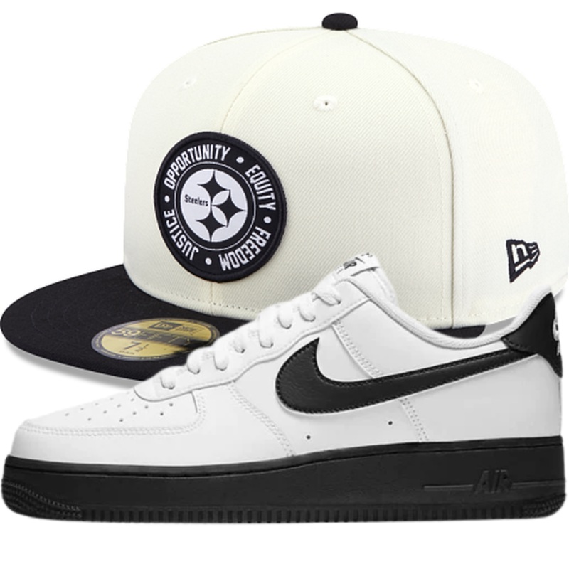 New Era NFL Inspire Change Fitted Hats w/ Air Force 1 Low ‘White Black Sole’