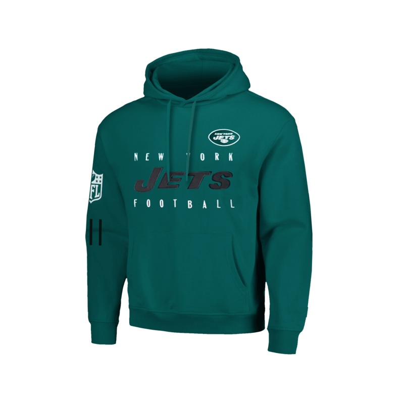 New York Jets New Era NFL Patched Oversized Hoodie Jumper – Green