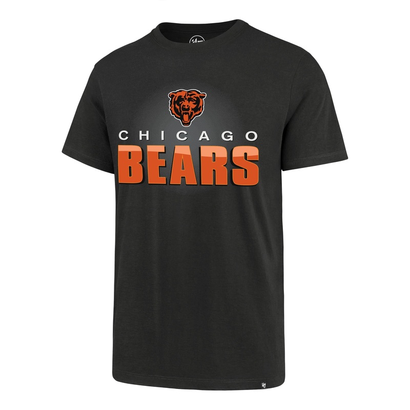 NFL Chicago Bears ’47 Max Flex Super Rival T-Shirt – Charcoal