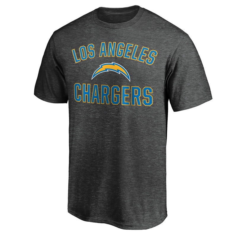 NFL Los Angeles Chargers Fanatics Victory Arch T-Shirt – Charcoal