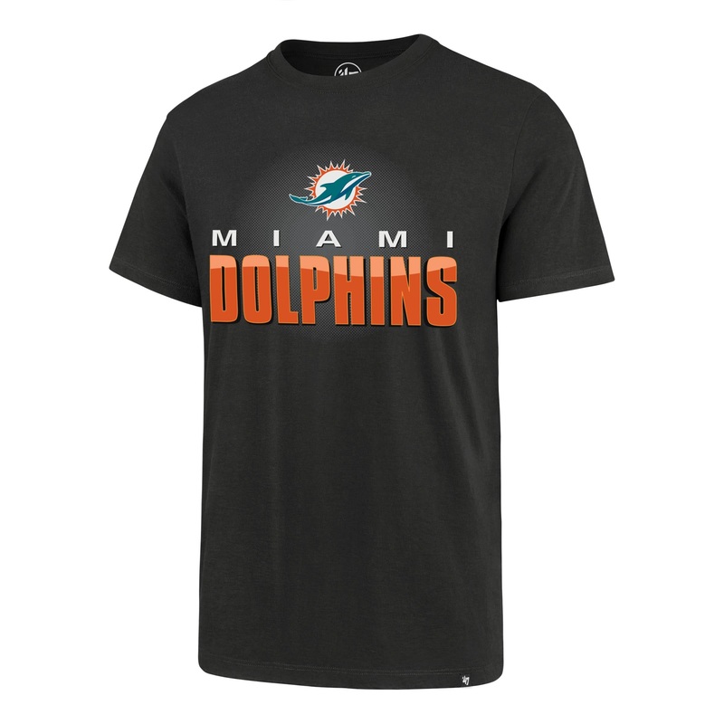 NFL Miami Dolphins ’47 Max Flex Super Rival T-Shirt – Charcoal