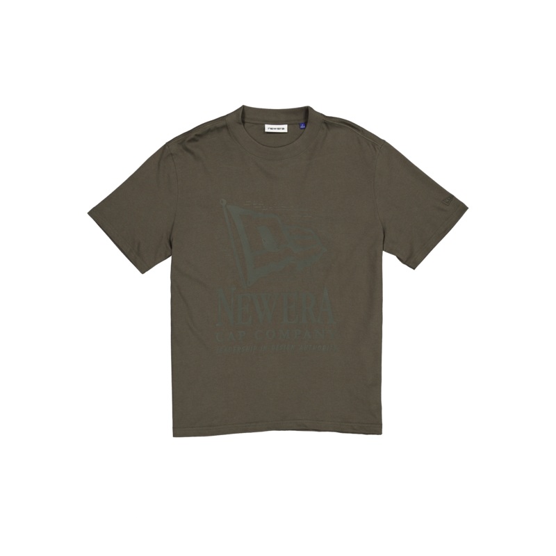 Stamped Graphic Dusty Charcoal T-Shirt