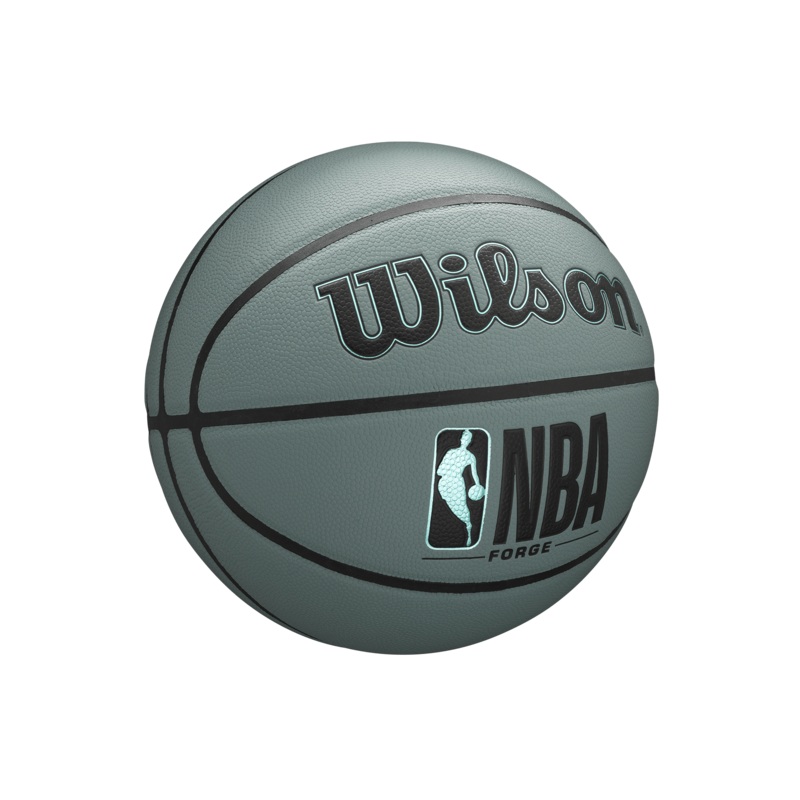 Youths Wilson NBA Forge Size 5 All Surface Basketball Ball – Blue Grey