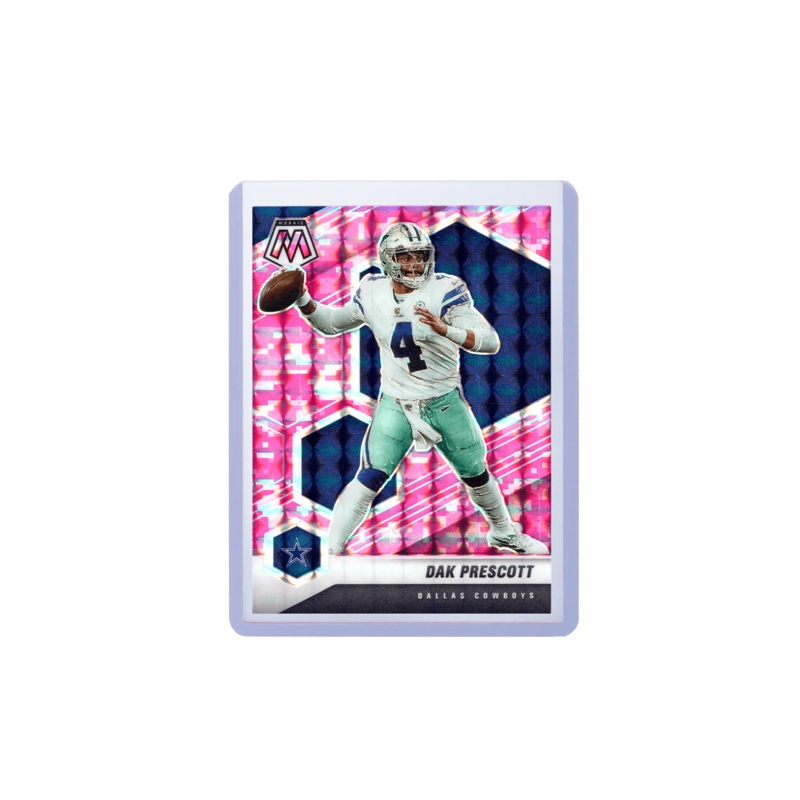 Dak Prescott Dallas Cowboys Panini NFL Mosaic 21 Pink Camo Card