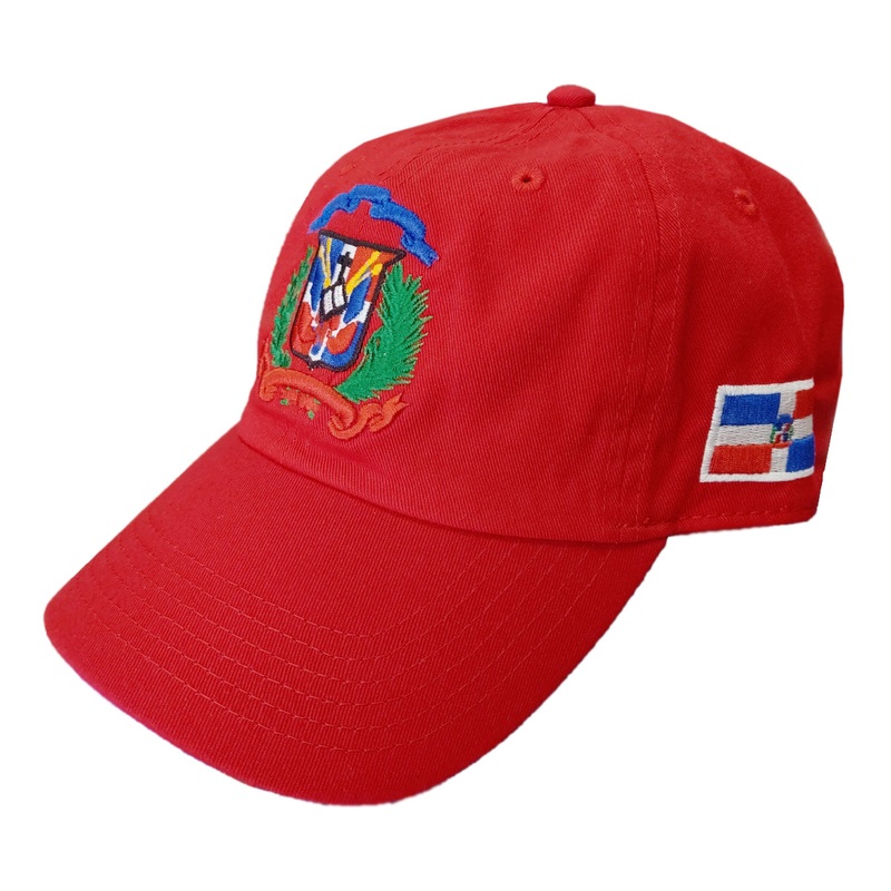 Escudo Republica Dominicana – Dominican Red / Full Color Shield Dad Hat