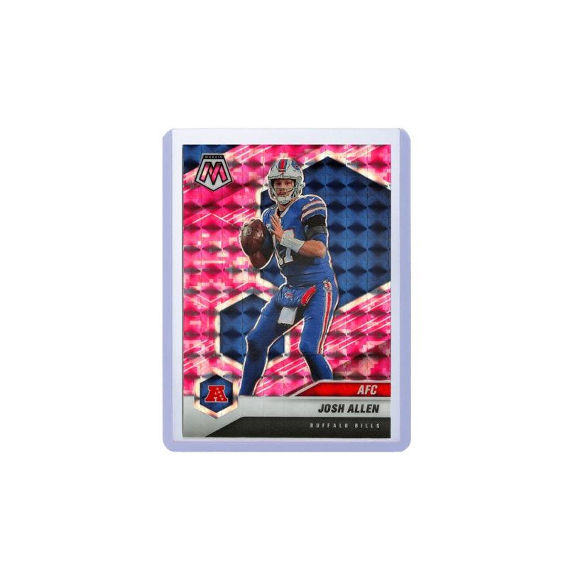 Josh Allen Buffalo Bills Panini NFL Mosaic 21 Pink Camo Card