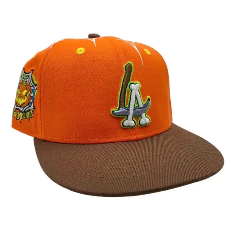 LA Dodgers Inspired Orange/Brown/Yellow ‘Night of Mischief’ Fitted Hat